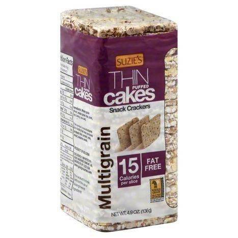 Suzies Organic Thin Puffed Cakes, Organic, Multigrain - 4.9 Ounces