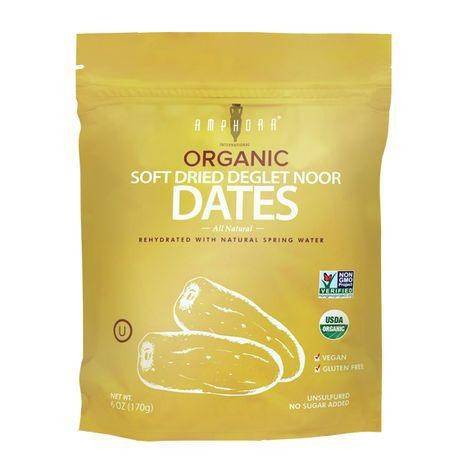 Amphora Organic Soft Dried Deglet Noor Dates - 6 Ounces