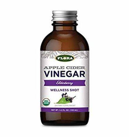 Flora Apple Cider Vinegar Elderberry Wellness Shot - 3.3 Fluid Ounces