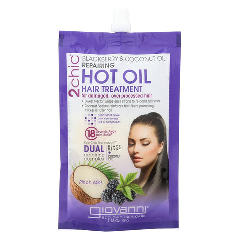 Giovanni 2Chic Repaining Hot Oil Blackberry & Coconut Oil-1.75 Oz