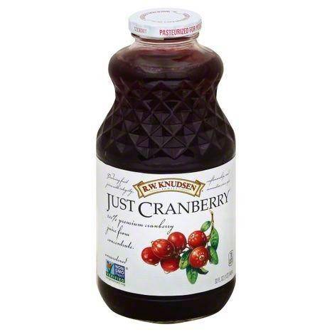 RW Knudsen 100% Juice, Just Cranberry - 32 Ounces