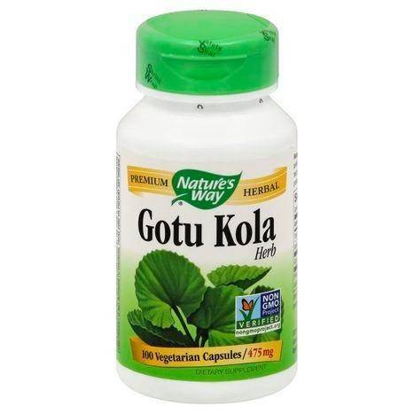 Natures Way Gotu Kola Herb, 475 mg, Vegetarian Capsules - 100 Each