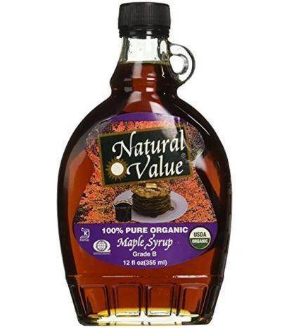 Natural Value Pure Organic Grade A Maple Syrup, Dark - 12 Fluid Ounces