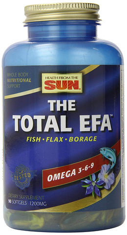 Health From The Sun The Total EFA Omega 3-6-9 1200 Mg-90 Softgels