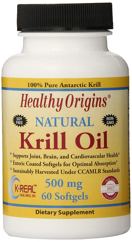 Healthy Origins Krill Oil 500 Mg-60 Softgels