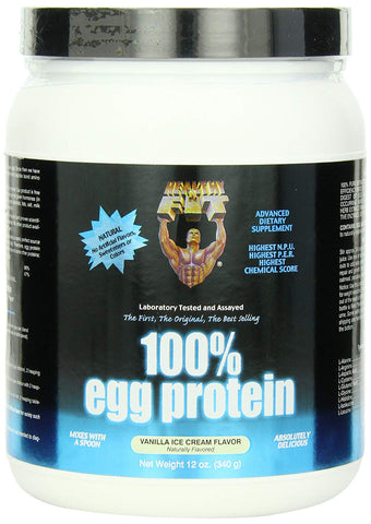 Healthy Fit 100% Egg Protein Vanilla Ice Cream Flavor-12 Oz