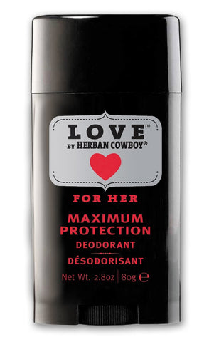 Herban Cowboy Love For Her Maximum Protection Deodorant-2.8 Oz