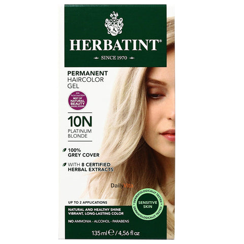 Herbatint 10N Platinum Blonde Permanent Haircolor Gel-4.56 Oz