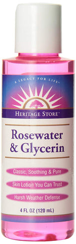 Heritage Store Rosewater & Glycerin-4 Oz