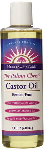Heritage Store The Palma Christi Castor Oil-8 Oz