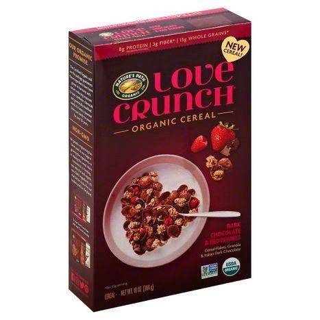 Natures Path Organic Cereal, Organic, Love Crunch, Dark Chocolate & Red Berries - 10 Ounces