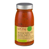 Lucini Tomato Basil Sauce, Rustic, Organic - 25.5 Ounces