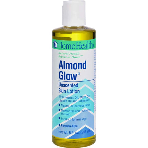 Home Health Almond Glow Unscented Body Lotion Massage Oil-8 Oz
