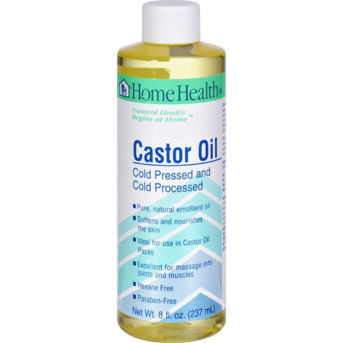 Home Health Castor Oil Cold Pressed & Cold Processed-16 Oz