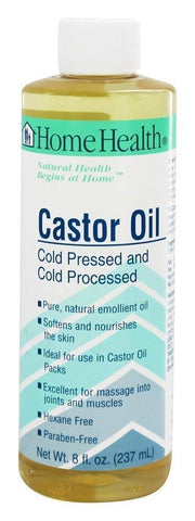 Home Health Castor Oil Cold Pressed & Processed-8 Oz