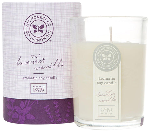 The Honest Co Lavender Vanilla Aromatic Soy Candle-6 Oz