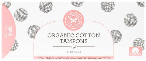 The Honest Co Organic Cotton Tampons Super-20 Tampons