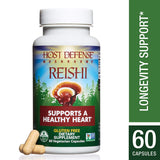 Host Defense Reishi Supports A Healthy Heart-60 Vegetarian Capsules