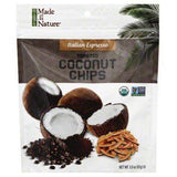 Made In Nature Organic Coconut Chips, Toasted, Italian Espresso - 3 Ounces