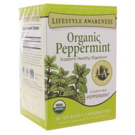 Lifestyle Awareness Organic Peppermint Tea - 20 Tea Bags