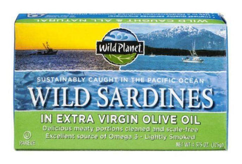 Wild Planet Wild Sardines, in Extra Virgin Olive Oil - 4.4 Ounces