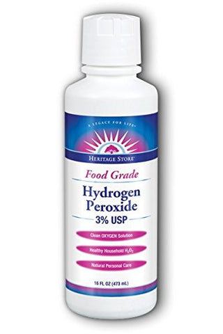Heritage Store Food Grade Hydrogen Peroxide 3% USP-16 Oz