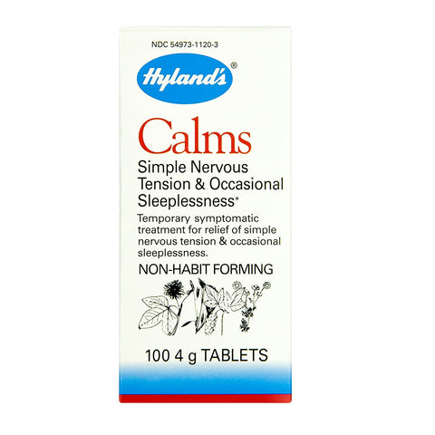 Hyland's Calms Simple Nervous Tension & Occasional Sleeplessness-100 4 g Tablets