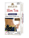 Hyleys Slim Tea Acai Berry 25 Foil Envelope Tea Bags-1.32 Oz