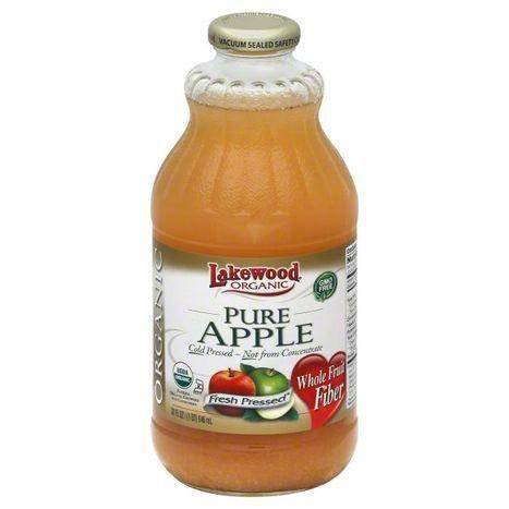 Lakewood Fresh Pressed Juice, Pure Apple - 32 Ounces