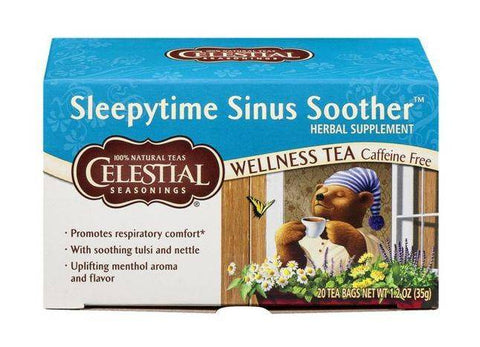 Celestial Seasonings Sleepytime Wellness Tea, Sinus Soother, Caffeine Free, Bags - 20 Each