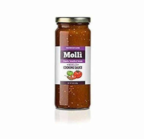 Molli Cooking Sauce, Tomato, Tomatillo & Chipotle - 16 Ounces