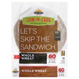 Tumaros Low-In-Carb Wraps, Whole Wheat - 8 Each