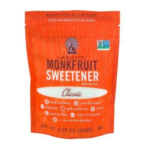 Lakanto Sweetener, Monkfruit, Classic - 8.29 Ounces