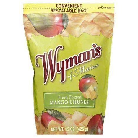 Wymans Mango Chunks, Fresh Frozen - 15 Ounces