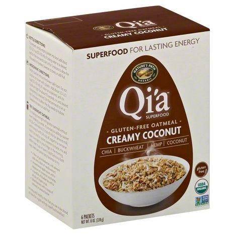 Qia Oatmeal, Gluten-Free, Creamy Coconut - 6 Each
