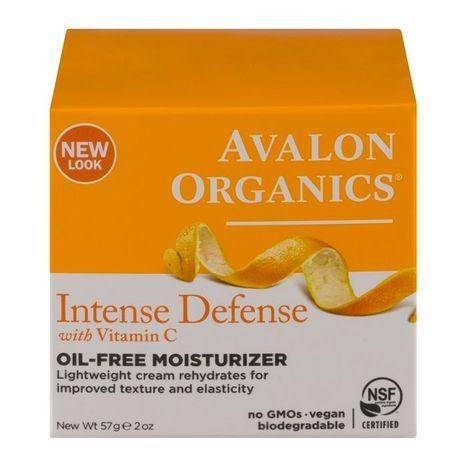 Avalon Organics Intense Defense Moisturizer, Oil-Free, with Vitamin C - 2 Ounces