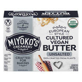 Miyokos Creamery Vegan Butter, European Style, Unsalted, Cultured - 8 Ounces