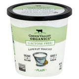 Green Valley Organics Yogurt, Lactose Free, Lowfat, Organic, Plain - 24 Ounces