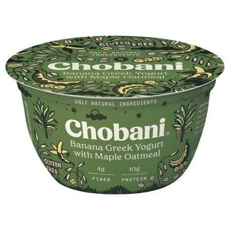 Chobani Yogurt, Banana Greek, Low-Fat, with Maple Oatmeal - 5.30 Ounces