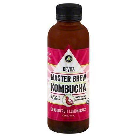 KeVita Kombucha, Master Brew, Dragonfruit Lemongrass - 15.2 Ounces