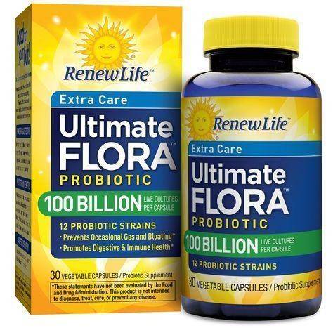 Renew Life Ultimate Flora 100 Billion Probiotic Supplement - 30 Vegetable Capsules