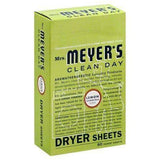 Mrs Meyers Clean Day Dryer Sheets, Lemon Verbena Scent - 80 Each
