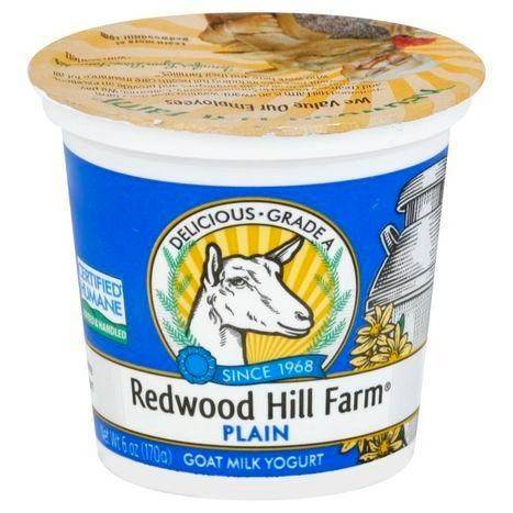 Redwood Hill Farm Yogurt, Goat Milk, Plain - 6 Ounces