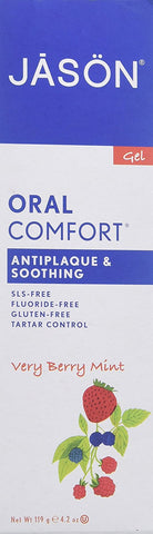 Jason Oral Comfort Antiplaque & Soothing Gel Very Berry Mint-4.2 Oz
