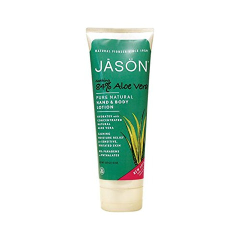 Jason Soothing 84 % Aloe Vera Hand & Body Lotion-8 Oz