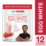 Jay Robb Egg White Protein Strawberry Flavor-12 Oz