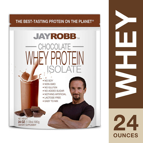 Jay Robb Whey Protein Chocolate Flavor-24 Oz