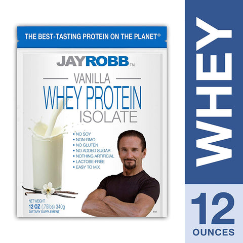 Jay Robb Whey Protein Vanilla Flavor-12 Oz