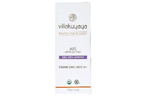 Villakuyaya Earl Grey Lavender Organic Dark Chocolate Bar