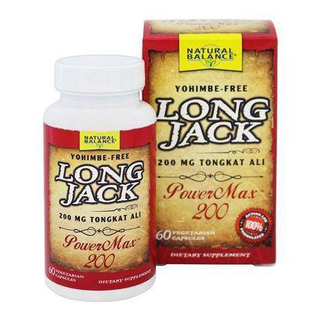 Natural Balance Long Jack Powermax 200 - 60 Vegetarian Capsules